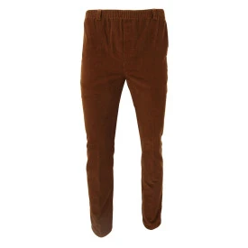 Piet Elastische Ribbroek | Extra Lang Haren Cognac