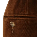Piet Elastische Ribbroek | Extra Lang Haren Cognac | www.pietkoopmans.nl