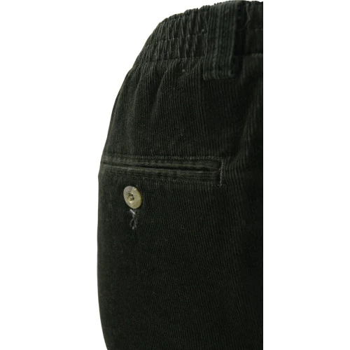 Piet Elastische Ribbroek | Haren Groen | www.pietkoopmans.nl