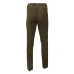 Elastische taille Pantalon Wol | Extra Lang Khaki | www.pietkoopmans.nl