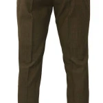 Elastische taille Pantalon Wol | Khaki | www.pietkoopmans.nl