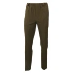 Elastische taille Pantalon Wol | Extra Lang Khaki | www.pietkoopmans.nl