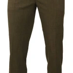 Elastische taille Pantalon Wol | Khaki | www.pietkoopmans.nl