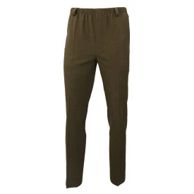 Elastische taille Pantalon Wol | Khaki