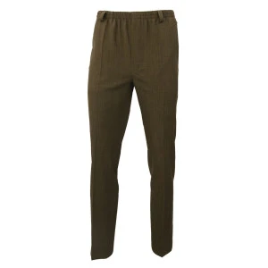 Elastische taille Pantalon Wol | Extra Lang Khaki