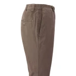 Piet Elastische Taille Broek | Dieren Taupe | www.pietkoopmans.nl