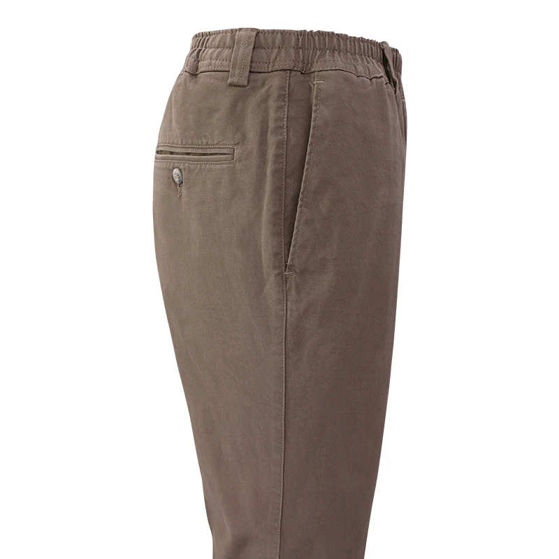Piet Elastische Taille Broek | Dieren Taupe | www.pietkoopmans.nl