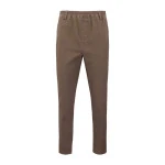 Piet Elastische Taille Broek | Dieren Taupe | www.pietkoopmans.nl