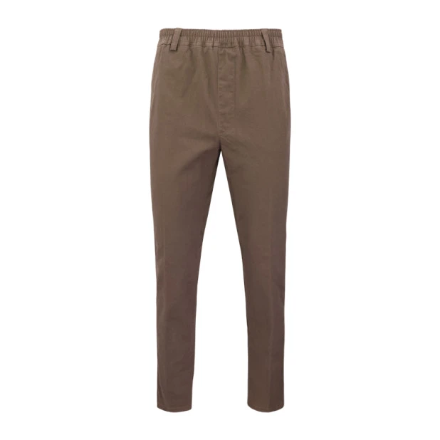 Piet Elastische Taille Broek | Dieren Taupe | www.pietkoopmans.nl