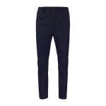Elastische Taille Wollen Pantalon | Donkerblauw | www.pietkoopmans.nl