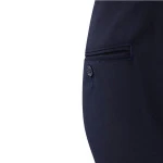 Elastische Taille Wollen Pantalon | Donkerblauw | www.pietkoopmans.nl