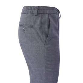 Elastische Taille Wollen Pantalon | Grijs
