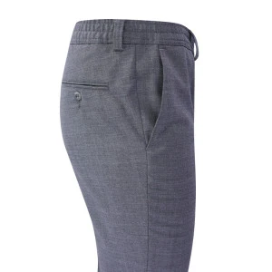 Elastische Taille Wollen Pantalon | Grijs