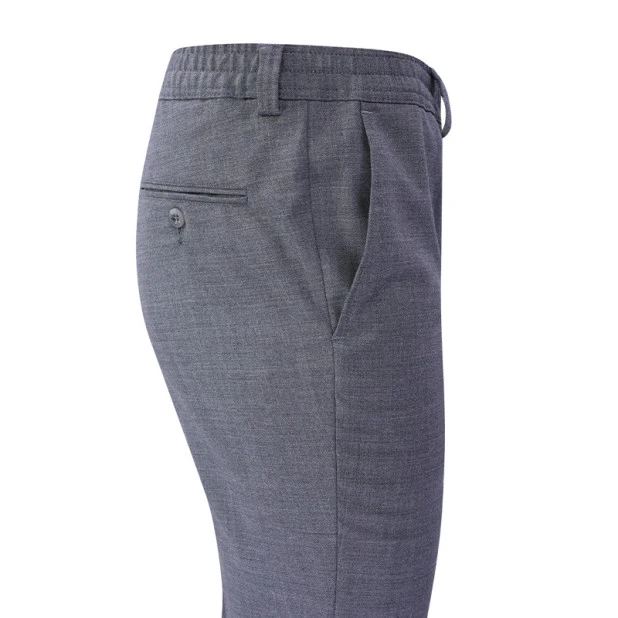 Elastische Taille Wollen Pantalon | Grijs | www.pietkoopmans.nl