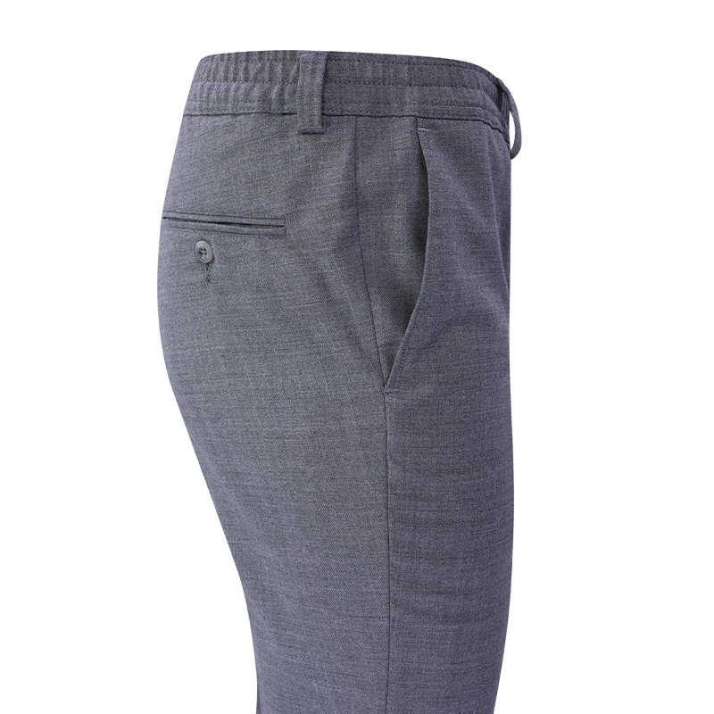 Elastische Taille Wollen Pantalon | Grijs | www.pietkoopmans.nl