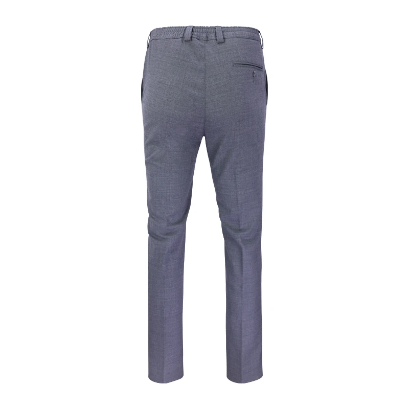 Elastische Taille Wollen Pantalon | Grijs | www.pietkoopmans.nl