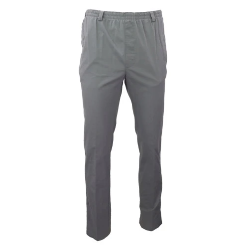 Piet Elastische Taille Broek | Extra Lang Tilburg Grijs | www.pietkoopmans.nl