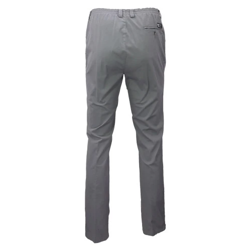 Piet Elastische Taille Broek | Extra Lang Tilburg Grijs | www.pietkoopmans.nl