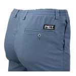 Piet Elastische Taille Broek | Tilburg Indigo | www.pietkoopmans.nl