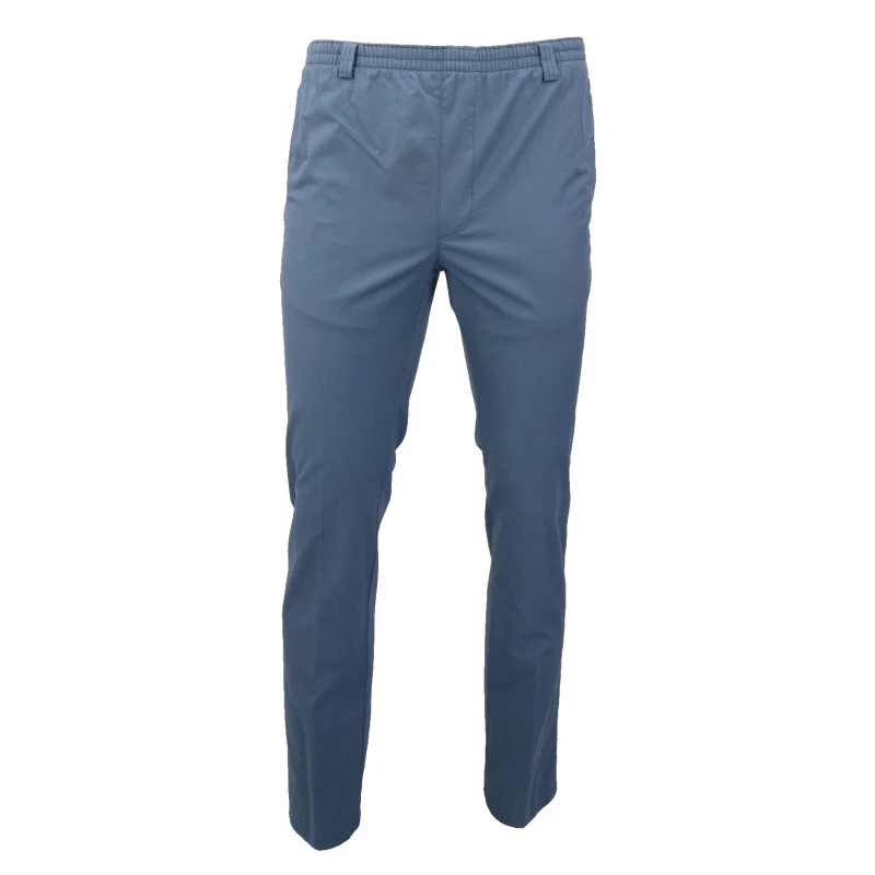 Piet Elastische Taille Broek | Extra Lang Tilburg Indigo | www.pietkoopmans.nl