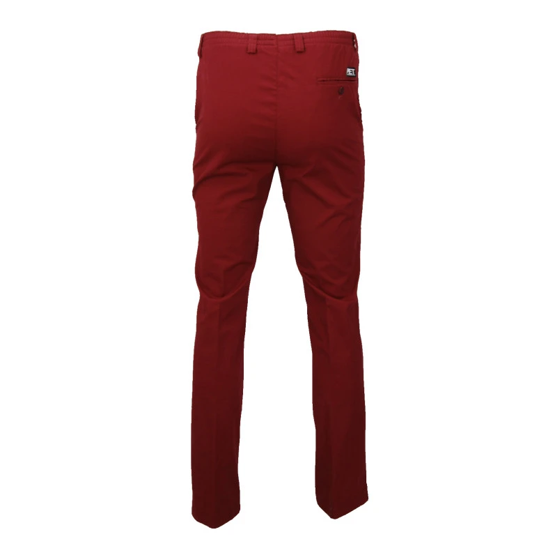 Piet Elastische Taille Broek | Tilburg Rood | www.pietkoopmans.nl