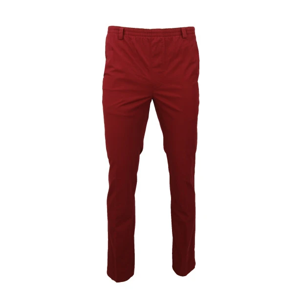 Piet Elastische Taille Broek | Tilburg Rood | www.pietkoopmans.nl