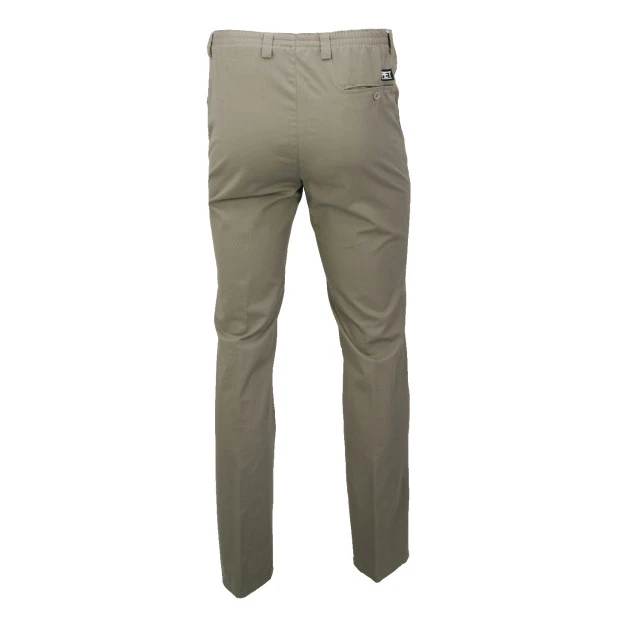 Piet Elastische Taille Broek | Extra Lang Tilburg Khaki | www.pietkoopmans.nl