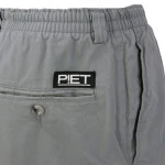 Piet Elastische Taille Korte Broek | Grijs | www.pietkoopmans.nl