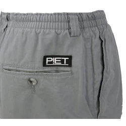 Piet Elastische Taille Korte Broek | Grijs