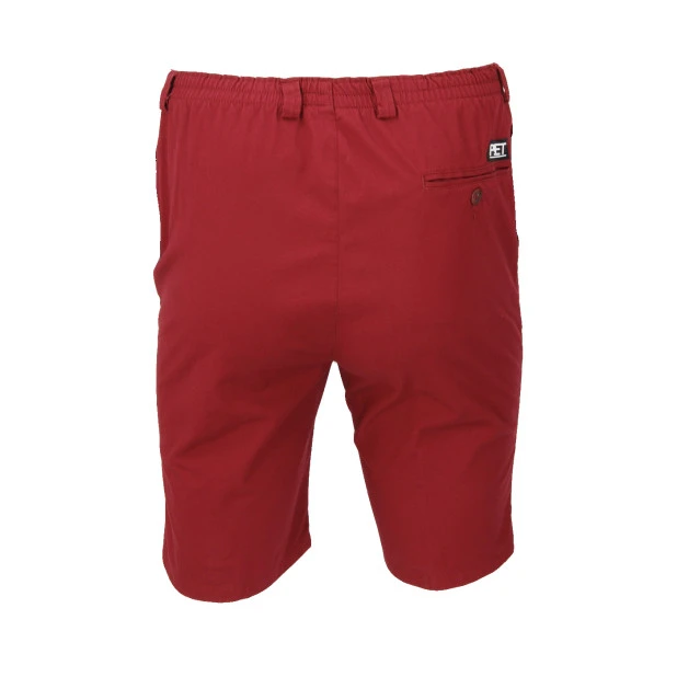 Piet Elastische Taille Korte Broek | Rood | www.pietkoopmans.nl