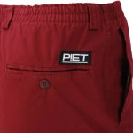 Piet Elastische Taille Korte Broek | Rood | www.pietkoopmans.nl