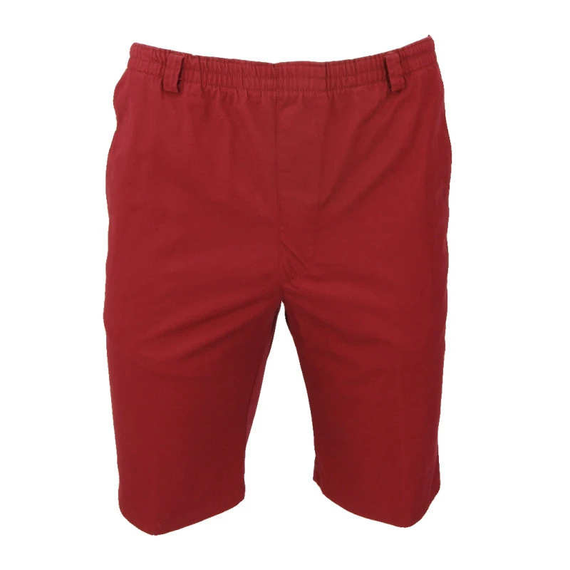 Piet Elastische Taille Korte Broek | Rood | www.pietkoopmans.nl