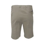 Piet Elastische Taille Korte Broek | Khaki | www.pietkoopmans.nl