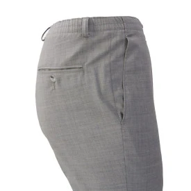 Elastische taille Pantalon Wol | Zilver