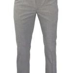 Elastische taille Pantalon Wol | Extra Lang Zilver | www.pietkoopmans.nl