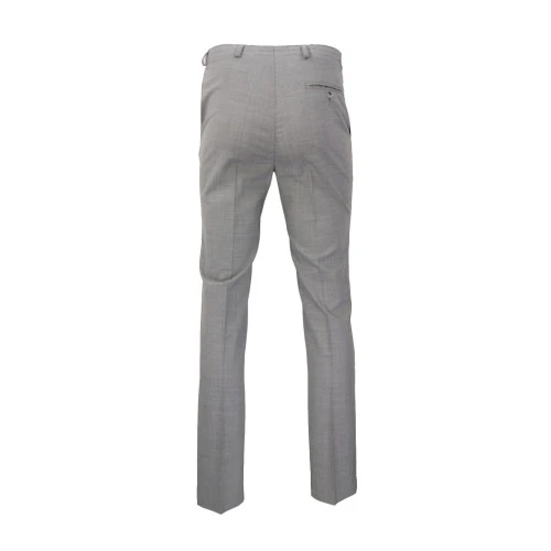Elastische taille Pantalon Wol | Extra Lang Zilver | www.pietkoopmans.nl