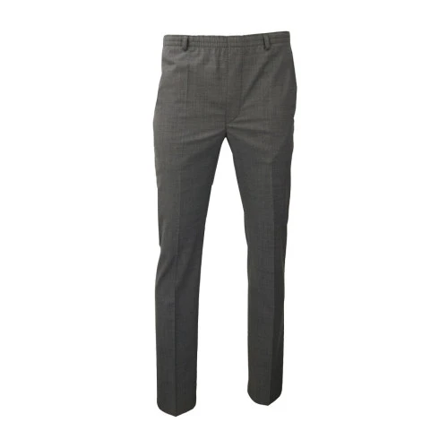 Elastische taille Pantalon Wol | Antraciet | www.pietkoopmans.nl