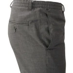 Elastische taille Pantalon Wol | Antraciet | www.pietkoopmans.nl