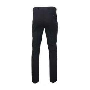 Elastische taille Pantalon Wol | Extra Lang Marine | www.pietkoopmans.nl