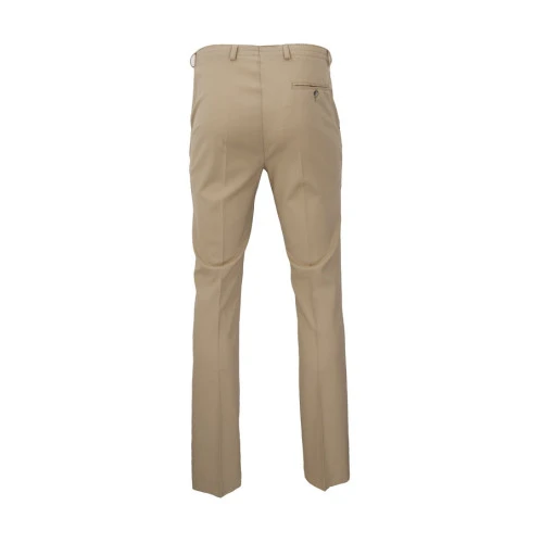 Elastische taille Pantalon Wol | Zand | www.pietkoopmans.nl