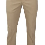 Elastische taille Pantalon Wol | Zand | www.pietkoopmans.nl