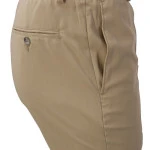 Elastische taille Pantalon Wol | Zand | www.pietkoopmans.nl
