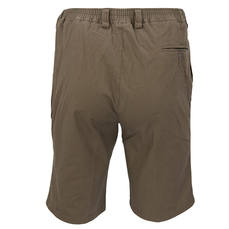 Piet Elastische Taille Korte Broek | Taupe | www.pietkoopmans.nl