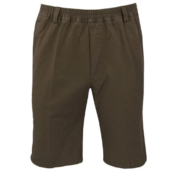 Piet Elastische Taille Korte Broek | Taupe | www.pietkoopmans.nl