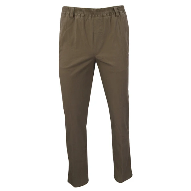 Piet Elastische Taille Broek | Tilburg Taupe | www.pietkoopmans.nl