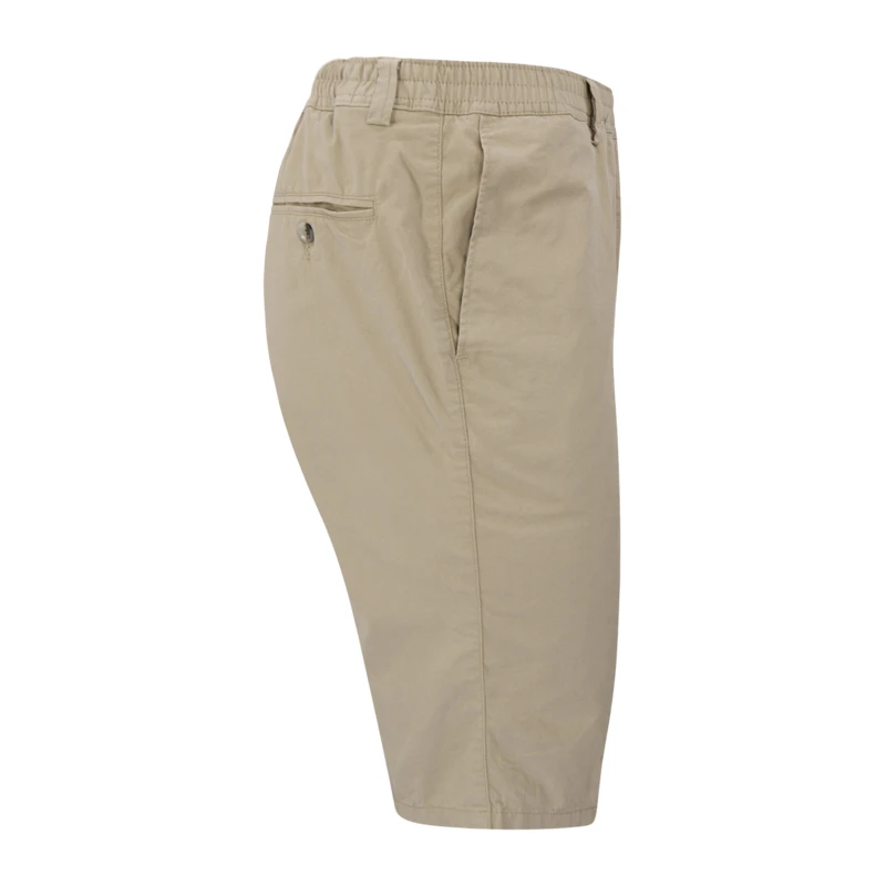 Piet Elastische Taille Korte Broek | Beige | www.pietkoopmans.nl