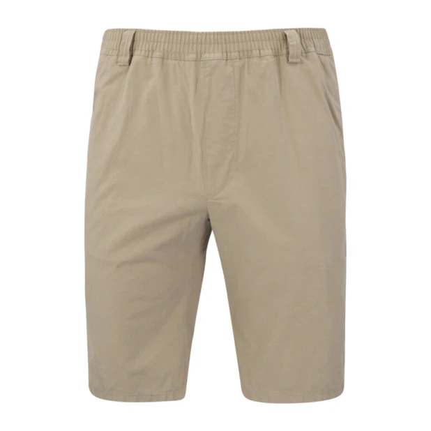 Piet Elastische Taille Korte Broek | Beige | www.pietkoopmans.nl