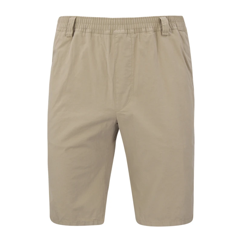 Piet Elastische Taille Korte Broek | Beige | www.pietkoopmans.nl