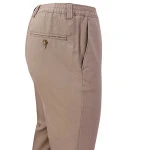 Elastische taille Pantalon Wol | Greige | www.pietkoopmans.nl
