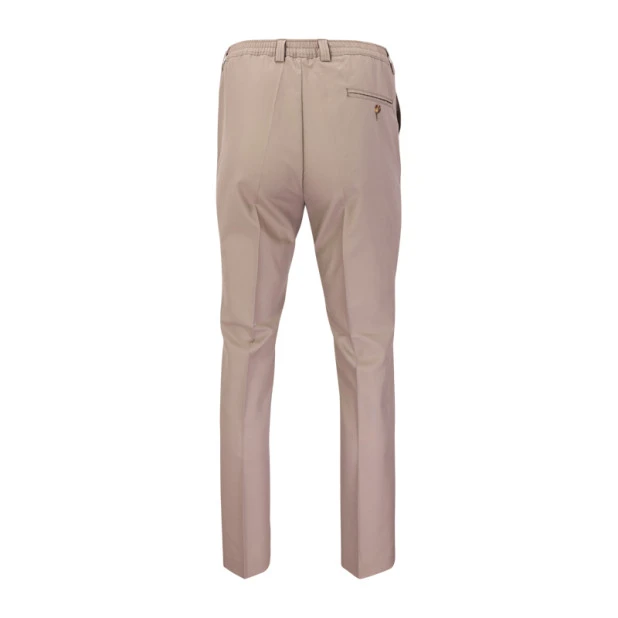 Elastische taille Pantalon Wol | Greige | www.pietkoopmans.nl